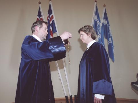 Rektorsskipti, Páll Skúlason og Kristín Ingólfsdóttir